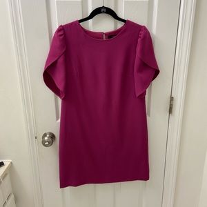 Cynthia Steffe Magenta Tulip Sleeve Dress